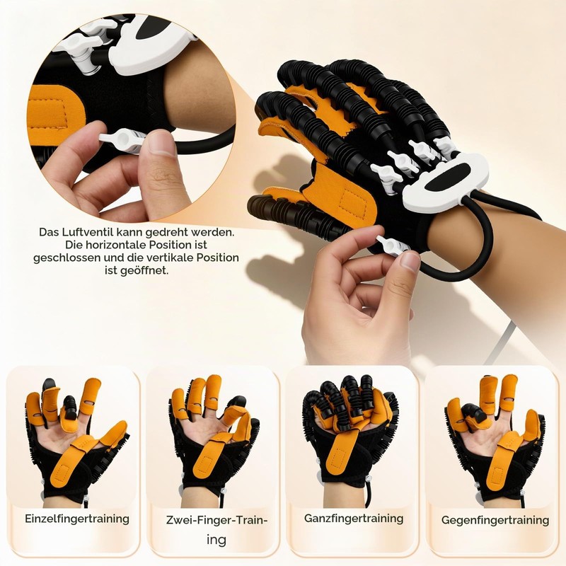 Rehabilitation Gloves, Robotic Rehabilitation Gloves with 4 Training Modes, 9