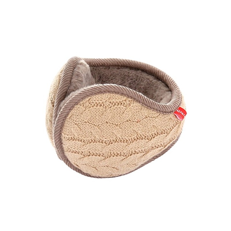 LerBen® Winter Earmuff Woolen Yarn Cable Knit Adjustable Wrap around
