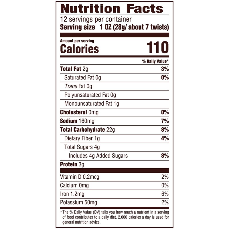 Snyder's BRAIDED TWISTS Honey Wheat 12oz. (Pack of 8)