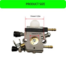 Quaprodur C1Q-S68G Carburetor Kit Replacement for BG45 BG46 BG55 BG65 BR45C SH85 Blower 4229 1200 606 Carb W/Air Filter Cover