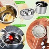 Double Boiler Melting Pot Set for Candle Making, 3-Piece Stainless