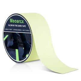 Meoarcx Anti Slip Tape Glow in The Dark Tape, Non Slip Grip Tape for Stairs, Outdoor Waterproof, High Friction, Stair Tread, Indoor Safety, Luminous Green, 2 Inch x 16 Feet