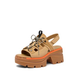 Sorel Women's Contemporary Sandal, Caribou Buff/Black, 8