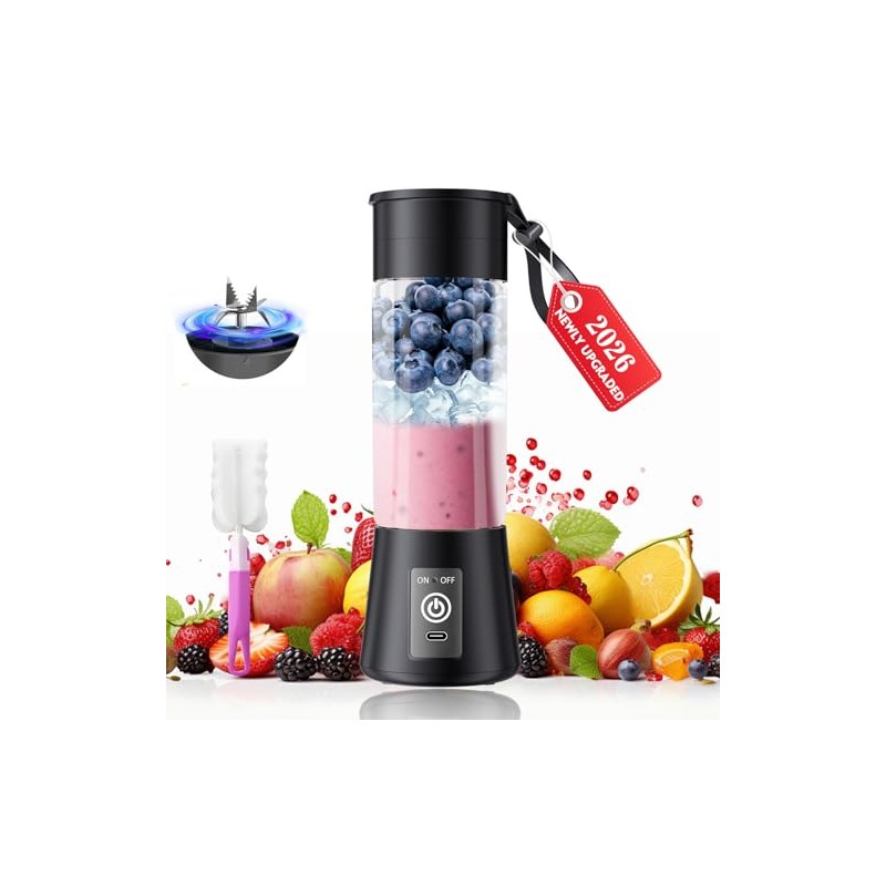 Portable Smoothie Blender - Cordless Personal 13Oz Juice Cup