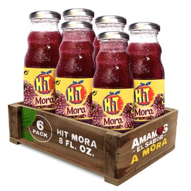 Hit Blackberry juice 8 fl oz | 237ml glass x 6 units