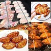 Metal BBQ Grilling Fork,Chicken Wing Grilling Rails,Clamping Wing Rails for