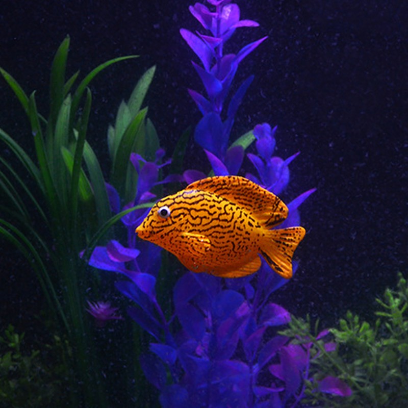 4PCS Aquarium Fish Tank Luminous Silicone Artificial Fake Fish Landscape