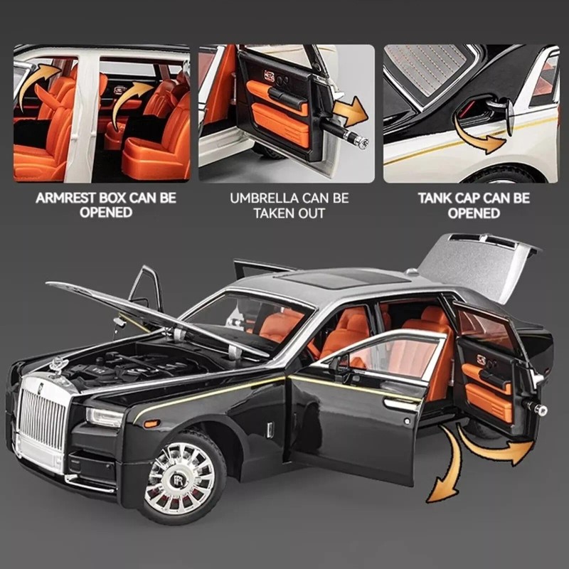 Unbranded 1:18 Rolls-Royce Phantom Car Alloy Model Diecast Model Collection