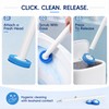 Toilet Bowl Cleaning Wand, Disposable Toilet Brush Kit with Replacement