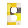 sgzrtk Yellow and Gray Abstract Light Switch Cover Decorative Outlet