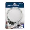 Gembird LK-K-01 1.8m Plata - Cable antirrobo ,Llave, Cloruro de