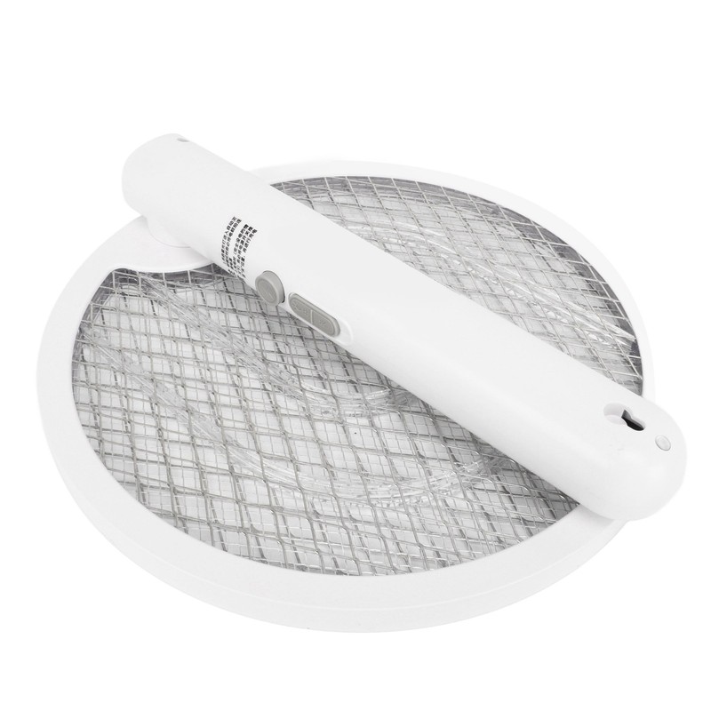 2 in 1 Electric Fly Swatter Rotatable Fly Killer Light