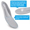 SAUDEfoot Elastic Arch Insoles Comfortable Massage Cushioning Breathable for Walking