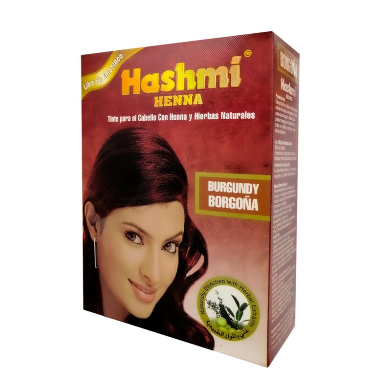 2 HENNA TINTE PARA CABELLO (BURGUNDY) HASHMI | LO MAS