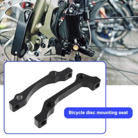 Micro Traders 2Pcs Rear Front Fork Mount Disc Brake Caliper Mount Adapter for 160mm Mechanical and Hydraulic Disc Brakes