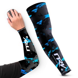 NRV Gaming Compression Sleeve - Legacy Edition - Optimize Your Game with Comfort and Style - Designed by Professional Players - Durable, Breathable and Friction Free, blue, S