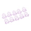 100pcs Paper Clips Portable Mini Electroplating Purple Cute Radish Shape