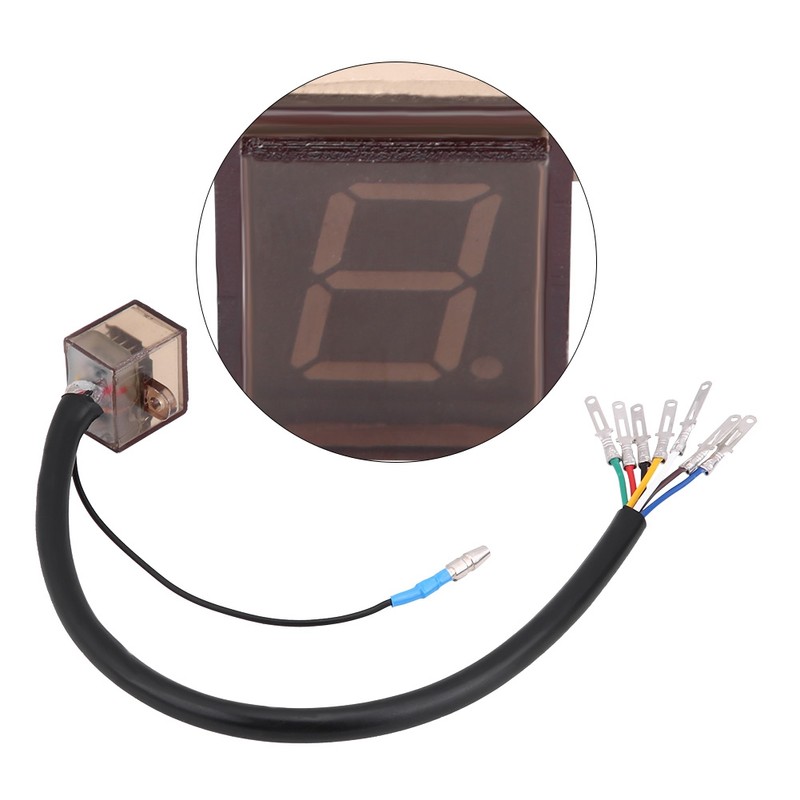 Universal Motorcycle 6 Speed Digital Gear Indicator Shift Lever Sensors
