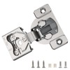 Furniware 2 Pieces 3/4" Small Overlay Concealed Face Frame Hinges,