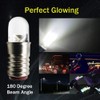 Ruiandsion E5 LED Bulb White 12V E5 E5.5 Screw Base