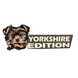 Dog Edition Car Badges Laser Cutting Car Vehicle Emblem,3D Car Badge Automotive Decals Stickers Funy Animal Decor Car Accessories Gifts for Car Truck Rv Boat Exterior Decoration (York Shire)