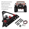 RC Front Bumper Winch Light Kit Iron Plastic High Hardness