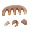 SAFIGLE Static Tooth Comb for Scalp Massage Natural Horn Hair