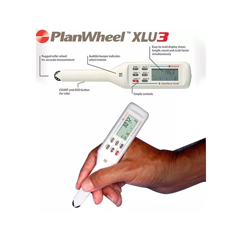 Digital Scalex PlanWheel XLU3 Digital Distance Measurer New Blueprints and Plans
