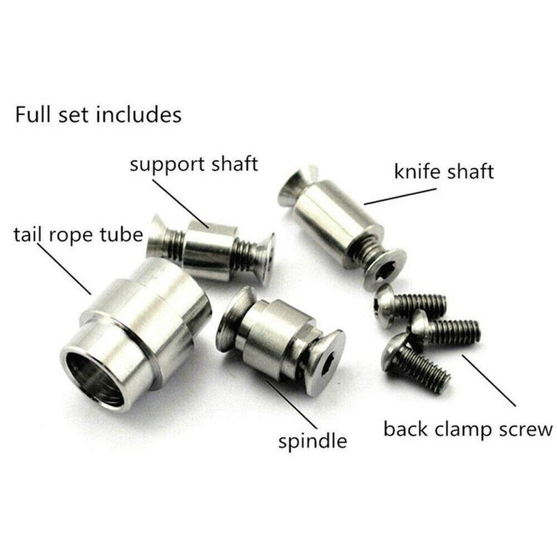 TEAMWILL Titanium Screws, Pivot kit, & Lanyard Tube for Spyderco