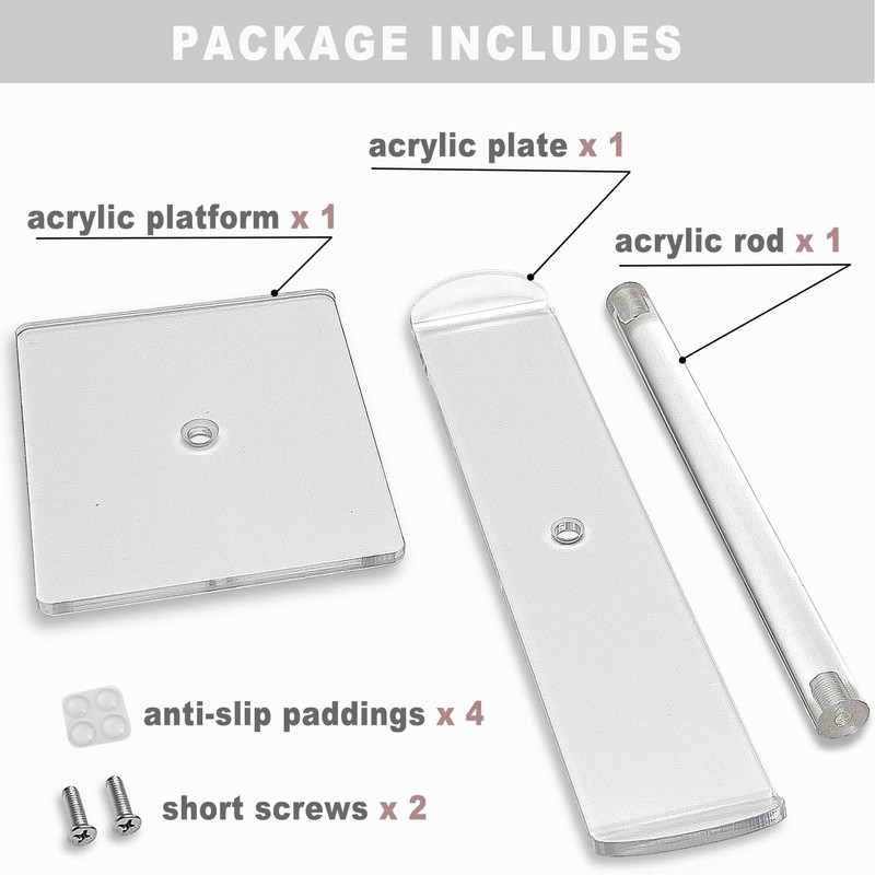 Aegistus Acrylic Headband Holder, Hair Accessories Organizer Clear Stand for