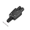 sourcing map AC110-250V 10A Socket IEC320 C15 Socket Adapter Plug