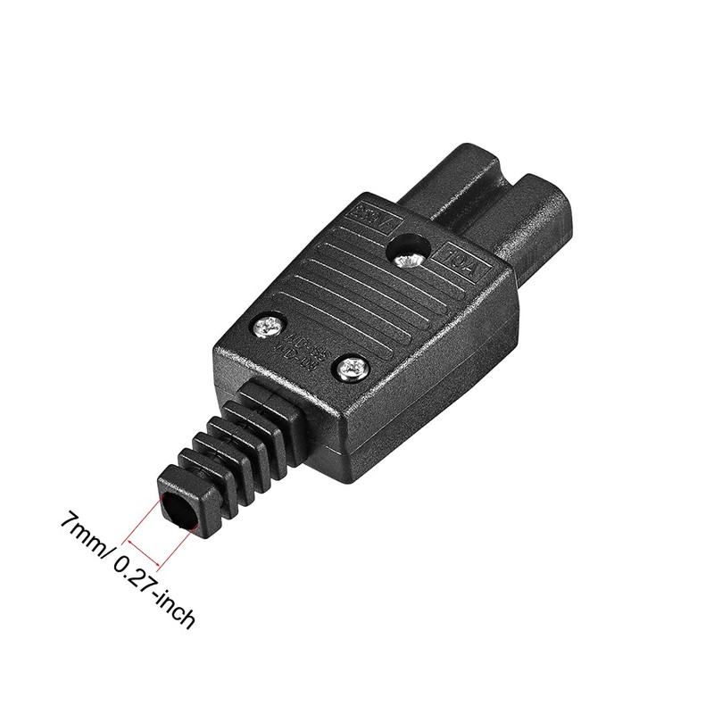 sourcing map AC110-250V 10A Socket IEC320 C15 Socket Adapter Plug
