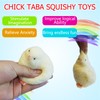 Handmade Soft Chick Squishy Toys,Stress Relief Sensory Toys,Silicone Fidget Toys