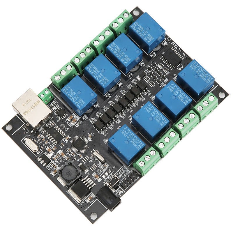 PLC Control Module Network Relay RJ45 8-Channel Industrial Accessory NC-1000