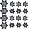 16 PCS Black Golf Shoe Spikes TPU Golf Shoe Cleats