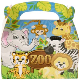 Adventure Planet 6.25-inch Zoo Animal Treat Boxes (Bulk 12 Pack Boxes)