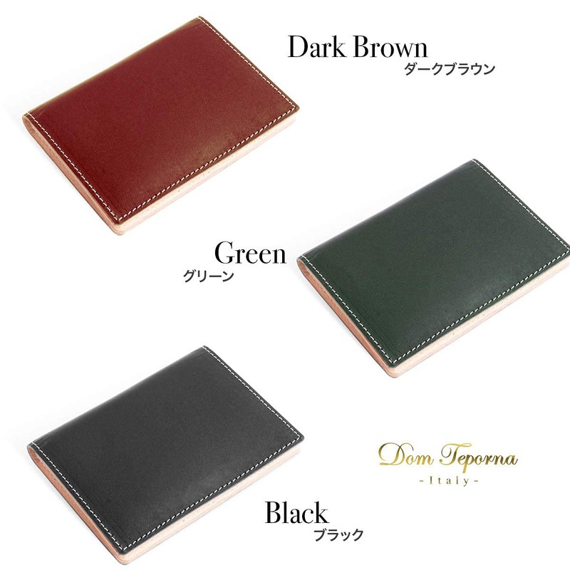 Dom Teporna Italy Business Card Holder, Genuine Leather, Men's, Women's,