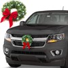 Car Christmas Wreath Decoration with Lights Suitable for Truck SUVs