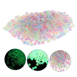 COHEALI Glow in the Dark Letter Beads 1000Pcs letter beads DIY beads material letters pattern beads Bracelet supplies household