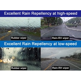 RAIN-RH 100% Silicone Wiper Blades 26" and 22" Set, Water Repellent Windshield Wipers, Wiper Blades, Windshield Wipers for my car(Set of 2)
