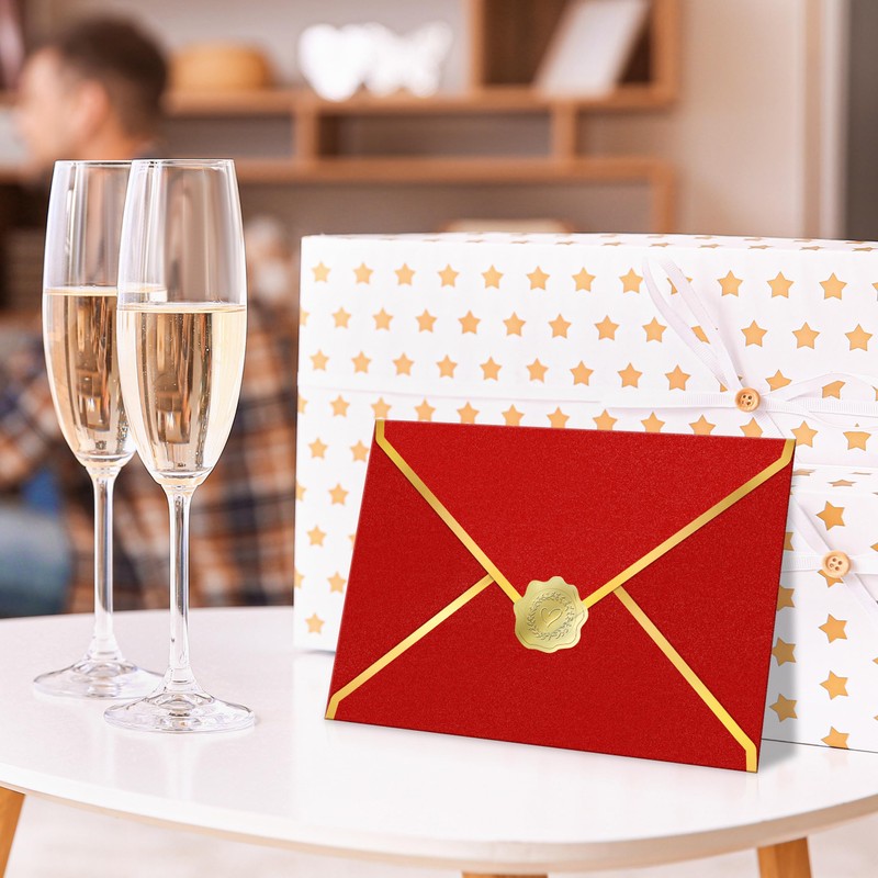 50 Pieces A7 Colorful 5x7 Envelopes V Flap Invitation Envelopes,Letter