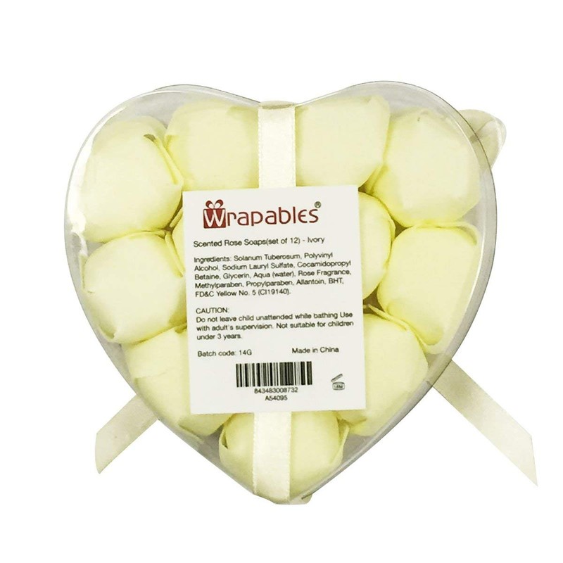 Scented Rose Soaps (set of 12) - Ivory