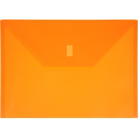 Lion Design-R-Line Poly Envelope, 9 3/8 x 13 Inches, Transparent Orange, Pack of 6 (22080-OR-6P)