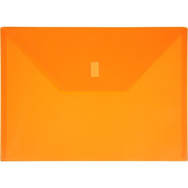 Lion Design-R-Line Poly Envelope, 9 3/8 x 13 Inches, Transparent Orange, Pack of 6 (22080-OR-6P)