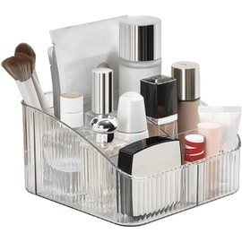 Organizador de Cosméticos de Maquillaje, Caja de Almacenamiento de Tocador  Transparente, Puede Almacenar Productos para El Cuidado de La Piel,...    