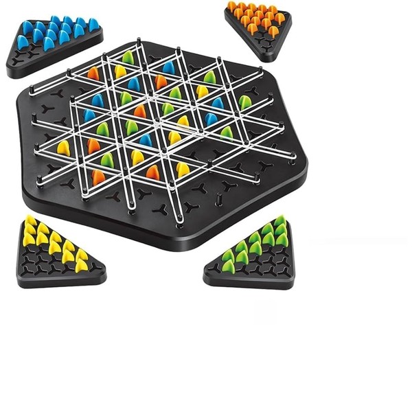 Triggle Game Rubber Bands, Triggle Game, Interactive Triggle Board Game,