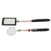2Pcs Telescoping Inspection Mirror Set LED Lighted Flexible Retractable Pickup