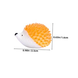 SUPVOX 10pcs Miniature Hedgehog Figurines Cute Resin Garden Animal Ornaments for DIY Moss Landscape Decor for Home Car Lawn and Balcony Decoration