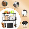 DOLALIKE Microwave Oven Rack, Expandable Microwave Stand Countertop Kitchen Utensils