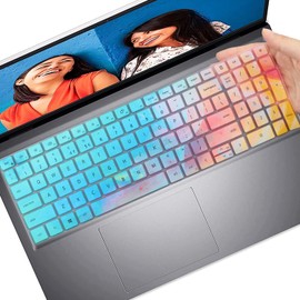 Colorful Keyboard Cover for Dell Inspiron 15 3535 3530 3510 3511 3515 3525 5510 5515 5518, Dell Vostro 15 3515 3520 3530 3510 5510, 15.6 Dell Latitude 3520, 2024 2023 2022 Inspiron 15 3000 5000 Series